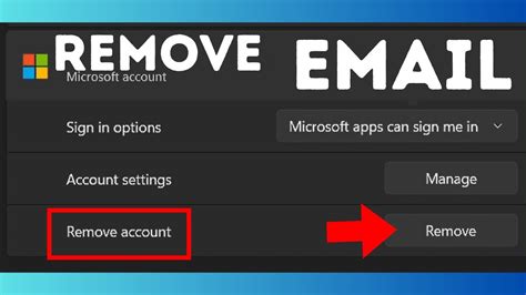 How To Remove Email Account From Windows Pc Youtube