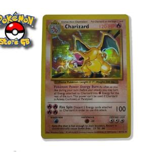 Charizard Holo Rare Base Set Pokemon Card 4/102 WOTC - Etsy