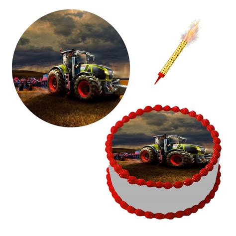 OPŁATEK NA TORT 27CM DUŻY TRAKTOR WIELE WZORÓW 11049730590