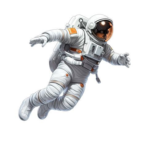 Ilustração Realista De Um Astronauta Flutuante Ilustrada Em Estilo