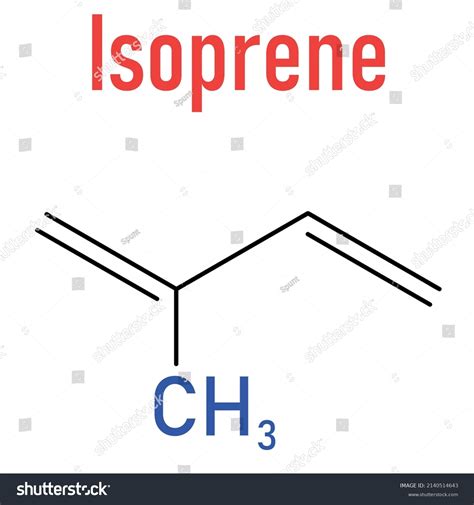 Isoprene Rubber Polyisoprene Building Block Monomer Stock Vector (Royalty Free) 2140514643 ...