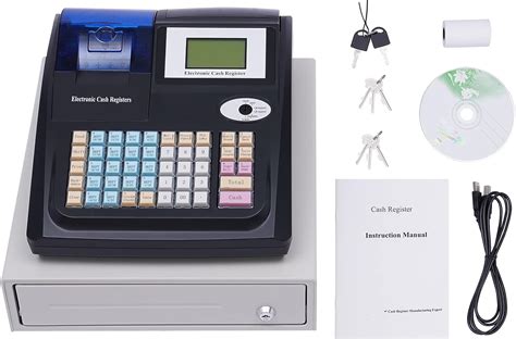 Snkourin Electronic Pos System Cash Register With Keys Drawer