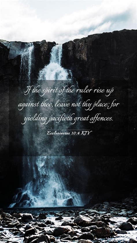 Ecclesiastes Kjv Mobile Phone Wallpaper If The Spirit Of The