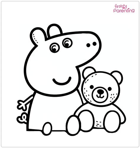 25 Peppa Pig Coloring Pages - Parenting Preschoolers Hq