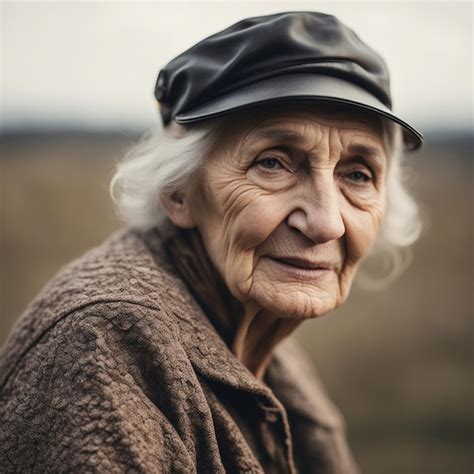 Premium AI Image | A 90 years old Romanian old woman's portrait ...