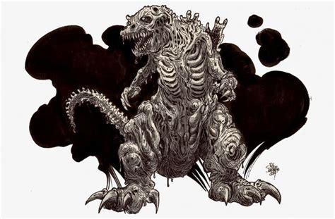 Godzilla Zombie 3 Godzilla Zombie Art Zombie