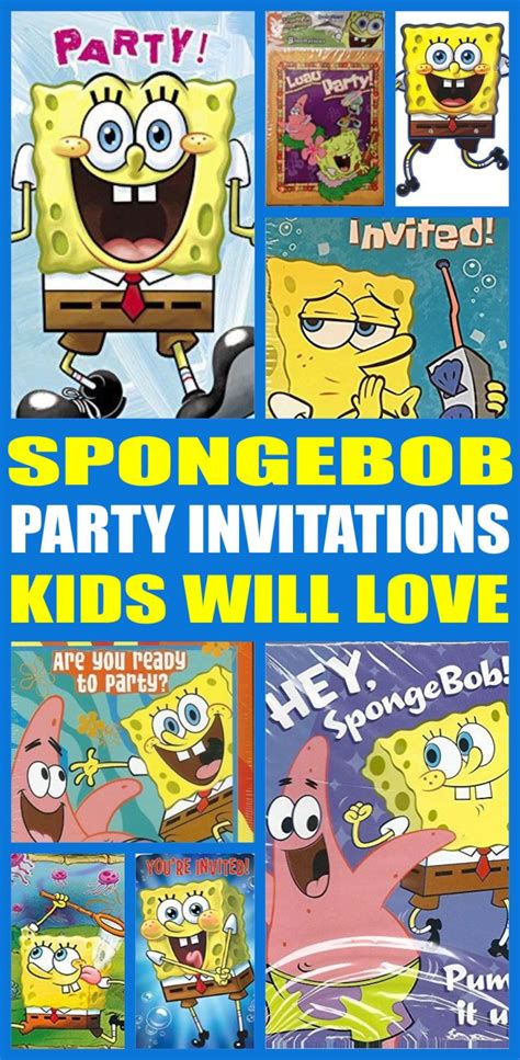 Spongebob Party Invitations