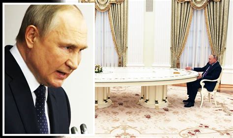 Putins Body Language Analysed Two Chilling Reasons Leader Sits Across