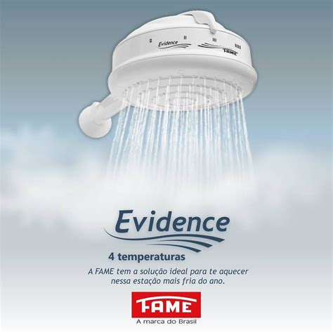 Chuveiro Ducha Fame Evidence 4 Temperaturas 127v Madeiramadeira