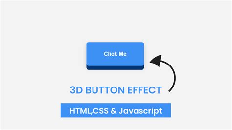 D Button With Html Css Javascript Coding Artist