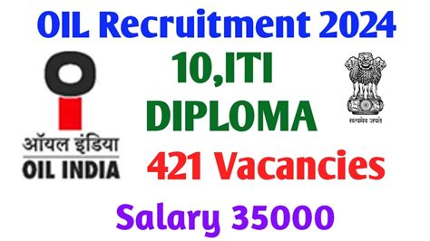 Oil India Limited Recruitment 2024 421 Vacancies Apply Online Youtube