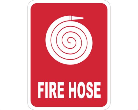 Fire Hose Sign F1429 National Safety Signs