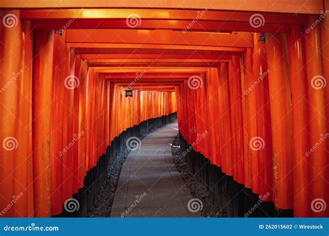 Fushimi Inari Taisha Shrine In The Daylight In Kyoto Japan Editorial