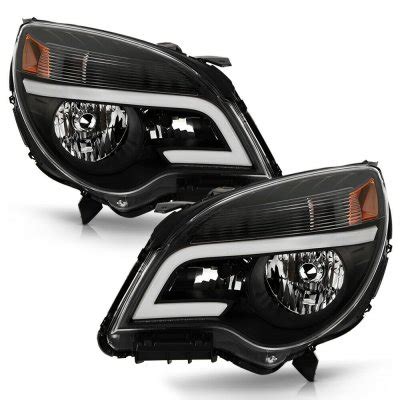 Chevy Equinox 2010 2017 Black Headlights LED DRL A1034RUZ102