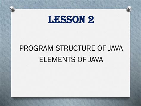 Solution Lesson2 Program Structure Basic Elements Of Java Studypool