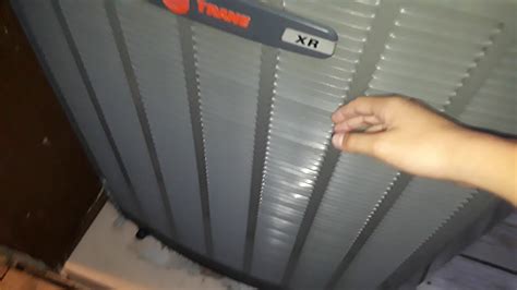 Trane Xr Central Air Conditioner At My Friends New House Youtube