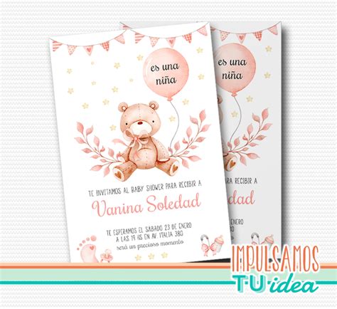 Baby Shower Tarjeta Bautismo Nena Invitaci N Imprimible