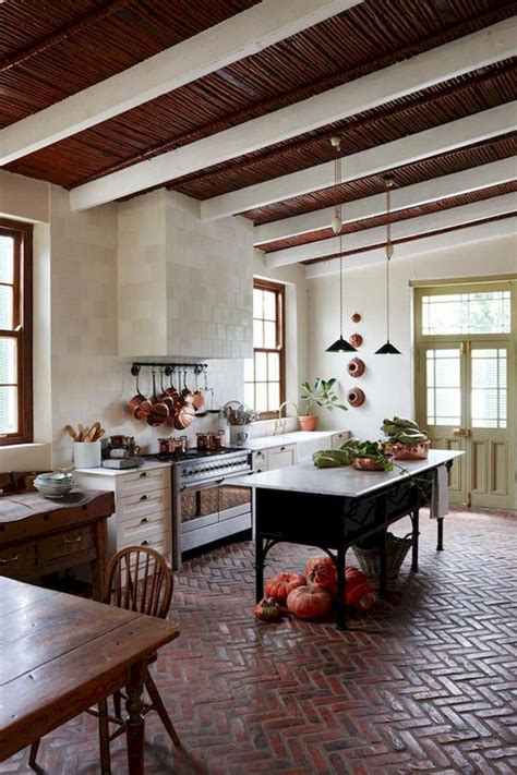 Kitchen Flooring Trend Follow The Red Brick Floor The Colorado Nest