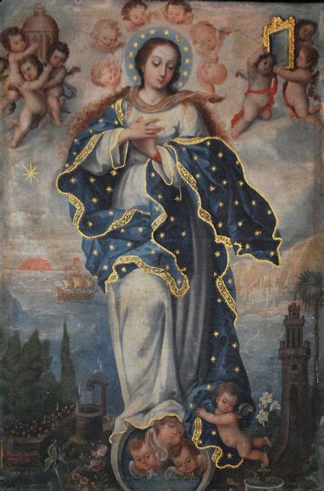 18thvirginmarysanfransancris Virgin Mary Art Blessed Mother