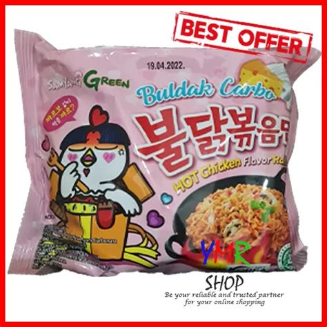 Mie Mi Noodle Sam Yang Samyang Green Buldak Carbonara Korea Enak Halal Pink Lazada Indonesia