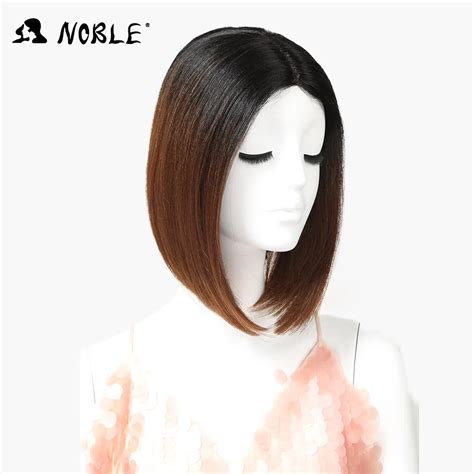 Perruque Lace Wig Synth Tique Pouces Ton B Noble Postiches Lisses