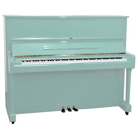 Yamaha U1 48 Studio Upright Piano Polished St Lucia Blue