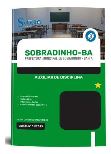 Apostila Auxiliar De Disciplina Sobradinho Ba Atualizada