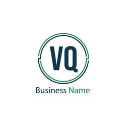 Initial Letter Vq Logo Template Design Royalty Free Vector