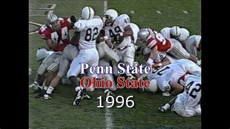 Penn State At Ohio State 1996 Game Story Youtube