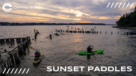 Sunset Paddle At Quiet Waters Park Youtube