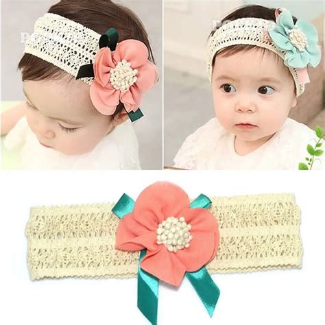 Cute Baby Girl Headwear Big Flower Kids Hairbands Baby Girls Hair Accessories fascinator bebe ...