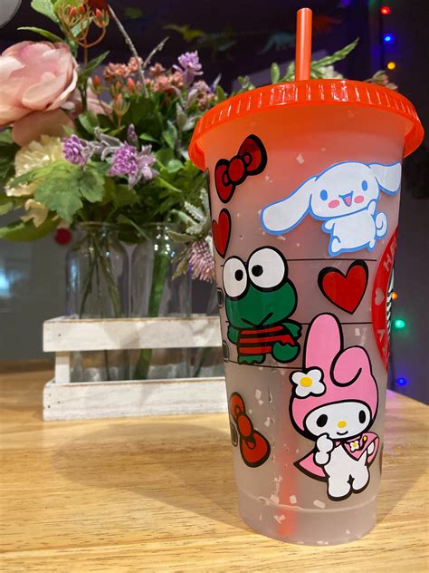 Custom Sanrio Themed Reusable Venti Starbucks Cup Pick Your Etsy Uk