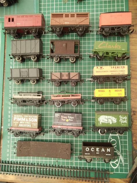 Oo Gauge Job Lot Of Seventeen Hornby Lima Other Made Wagons EBay