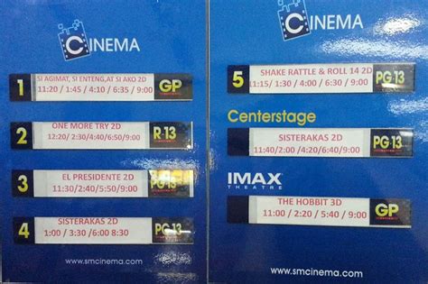 SM Lanang Davao Cinema Movie Schedule for 2012 MMFF Movies & IMAX Movie ...