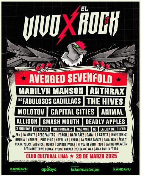 Vivo x el Rock 2025 Anunciado el line up OFICIAL del festival más