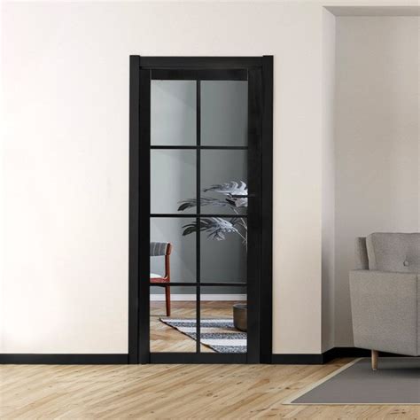 Liberty Doors Internal Black Fully Finished Industrial Studio L Clear