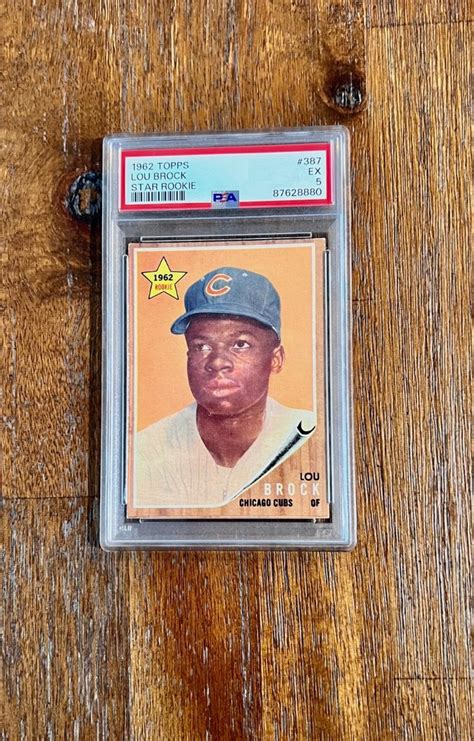 Lou Brock Topps Rookie Card Estatesales Org