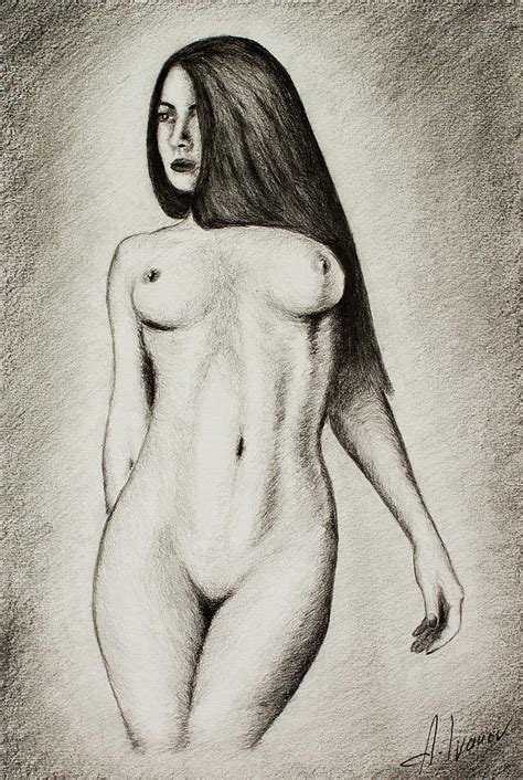 Nude Erotic Graphite Pencil Drawing Erotic Art Drawing By Alexander Ivanov Pixels