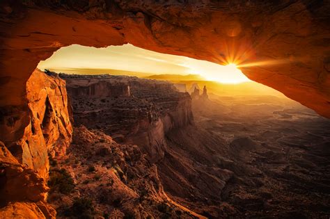 Rock Formations During Golden Hour Rock Landscape Hd Wallpaper