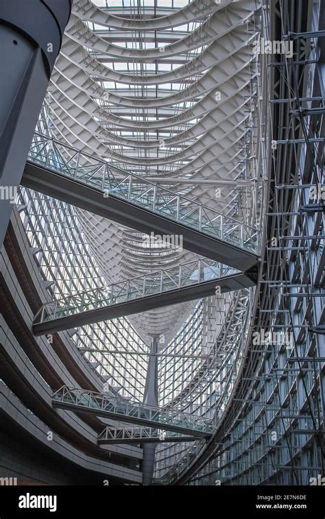 Interior of Tokyo International Forum, Tokyo, Japan Stock Photo - Alamy