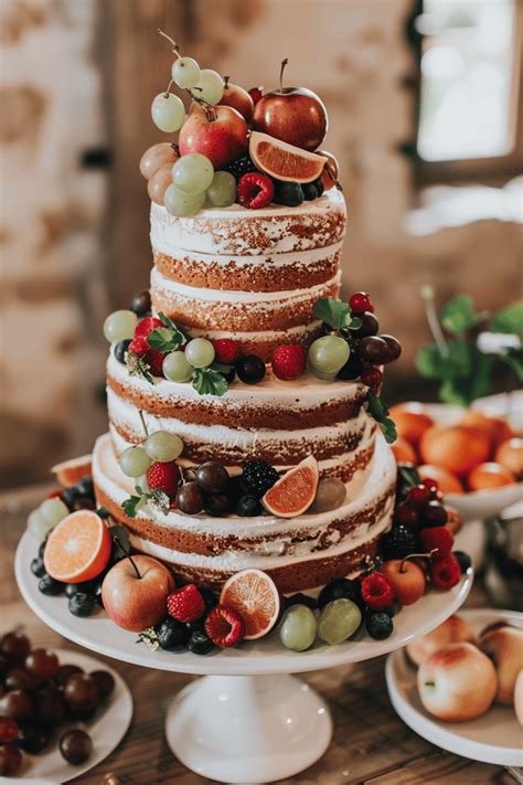 Creative Naked Wedding Cake Ideas You Will Love Confetti Roses