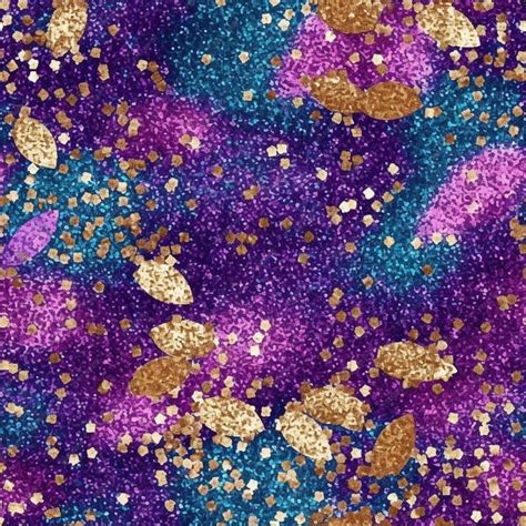 Premium Photo | Purple and blue glitter texture with gold and purple glitter.