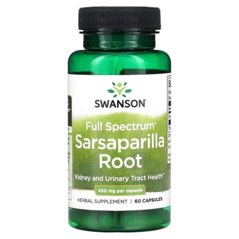 Swanson Full Spectrum Sarsaparilla Root 450 Mg 60 Capsules 60 Count