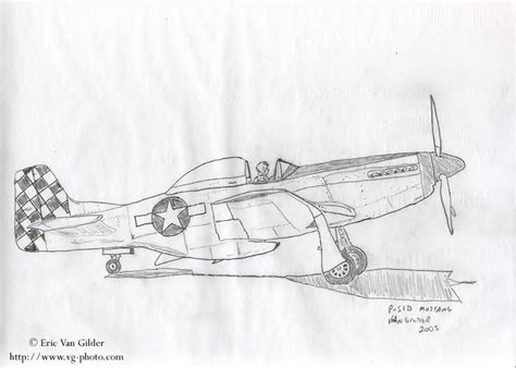 P51 Mustang Sketch at PaintingValley.com | Explore collection of P51 Mustang Sketch