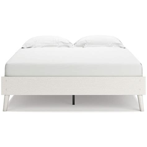 aprilyn white queen platform bed signature design furniture cart
