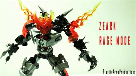 Lego Bioniclehero Factory Moc Zeark Rage Mode Youtube