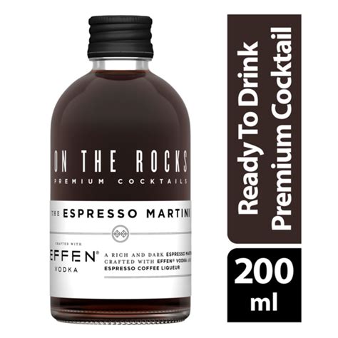 On The Rocks Effen Espresso Martini Rtd Cocktail Ml Delivery Or