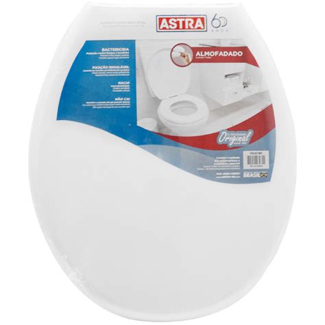 Assento Sanitario De Vaso Almofado Branco Br Astra