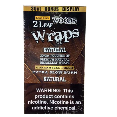 Good Times Woods 2 Leaf Wrap Natural 302ct