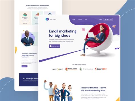 Email Marketing Landing page by Arifur Rahman Tushar for Orizon: UI/UX ...